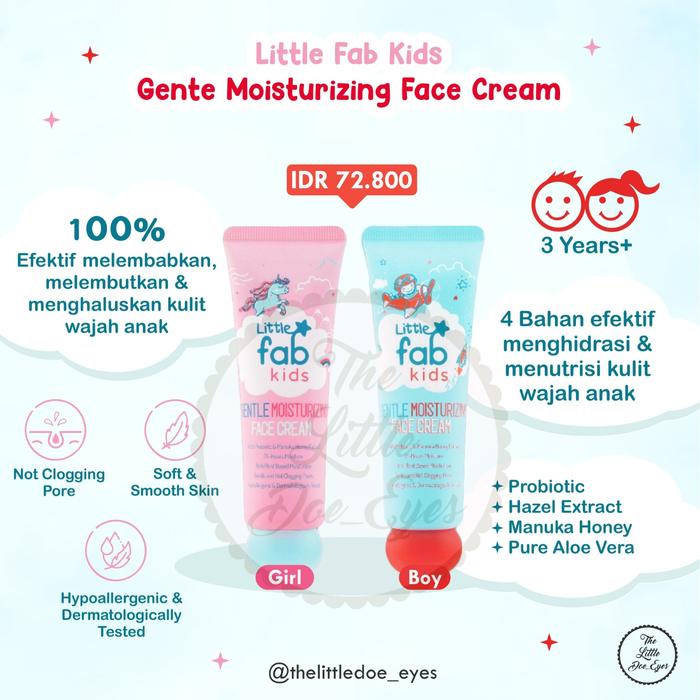 Gambar Little Fab Kids Foaming Cleanser / Moisturizing / Sunscreen / Lip Balm - Cleanser Boy dari Thelittledoeeyes undefined 5 Tokopedia