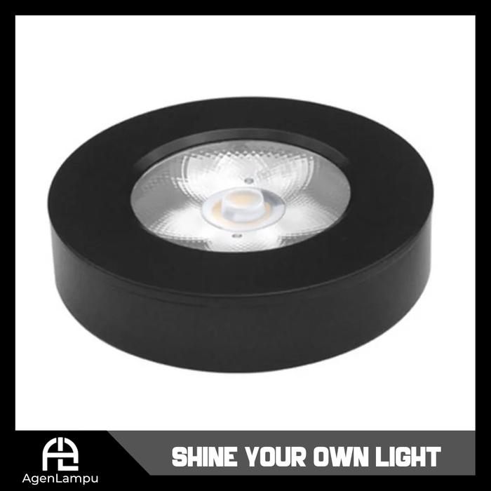 Gambar LAMPU DOWNLIGHT OUTBOW SPOT 5W 7W LED SPOTLIGHT LEMARI MEBEL DAPUR - 5W Lensa Hitam, Sinar Putih dari AgenLampu undefined Tokopedia