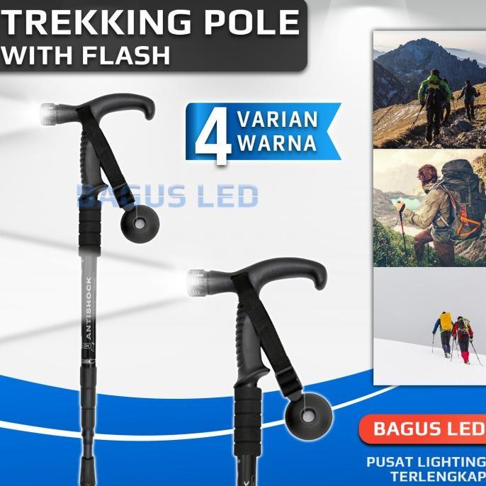 Jual Tongkat Mendaki Trekking Pole Senter Hiking Kompas Peralatan