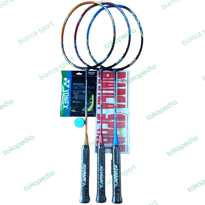 Gambar raket badminton ASHAWAY STRIKER FORCE 1000 2000 3000 original - blue dari BiancaSport undefined Tokopedia