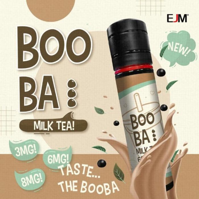 milk tea vape juice Booba 60ml - Freebase Liquid By Ejm Choose Flavour:Watermelon Ice BANG XXL Disposable Vape Smoke Shop