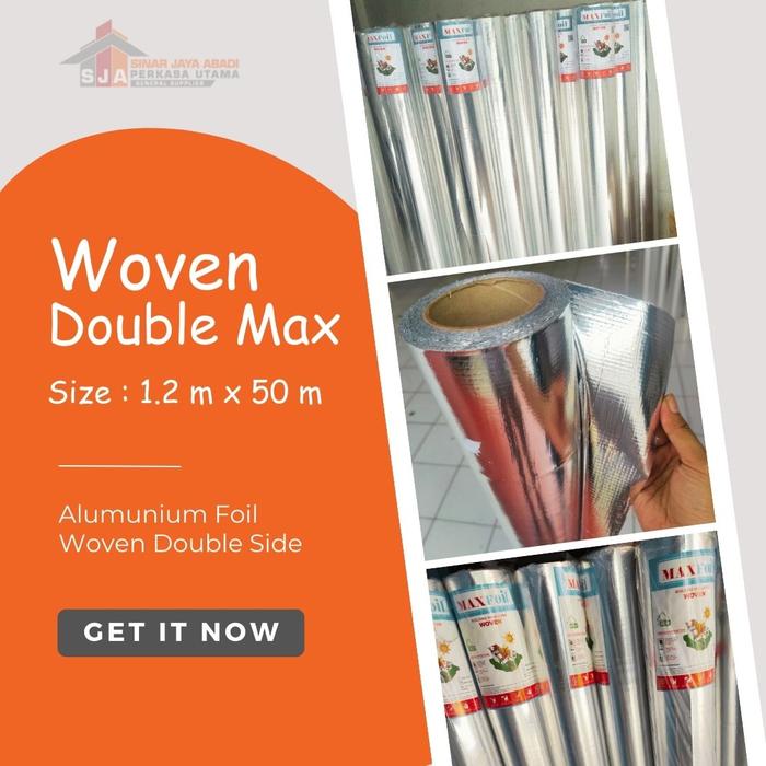 Gambar Termurah Alumunium Foil Double Side 1.2m x 50m - Peredam Panas & suara dari TokoSJAPerkasa undefined Tokopedia