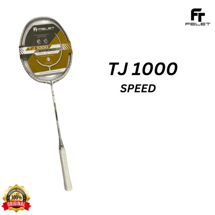 Gambar RAKET BADMINTON BULUTANGKIS FELET TJ 1000 POWER SPEED CONTROL ORIGINAL - SPEED, RAKET+SENAR+GRI dari Sanjayasports undefined Tokopedia