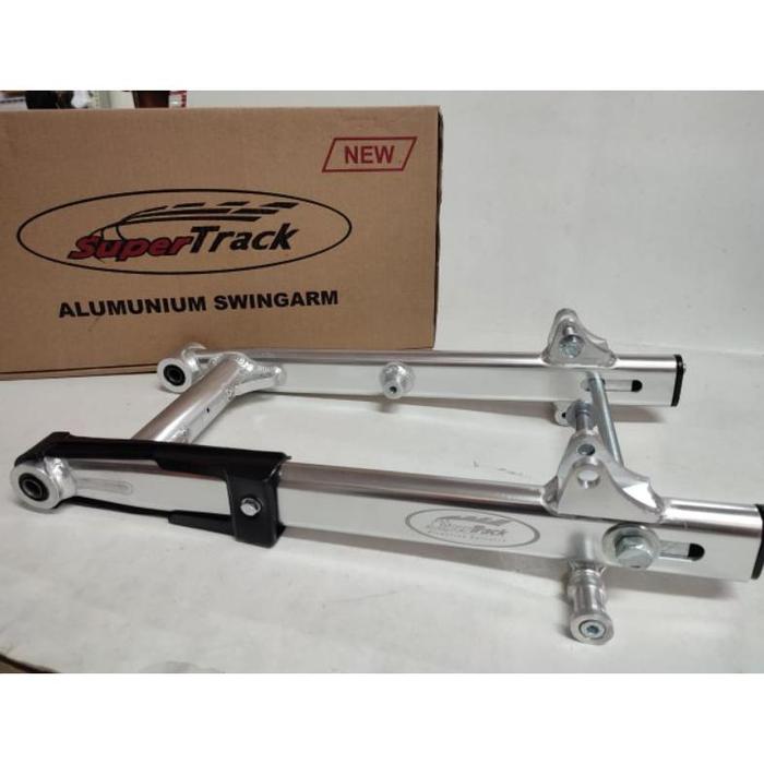 Gambar SASIS SWING ARM SUPERTRACK NEW DESIGN MOTOR FIZR/FORCE-1 LENGAN AYUN - Silver polish dari dia stor undefined Tokopedia