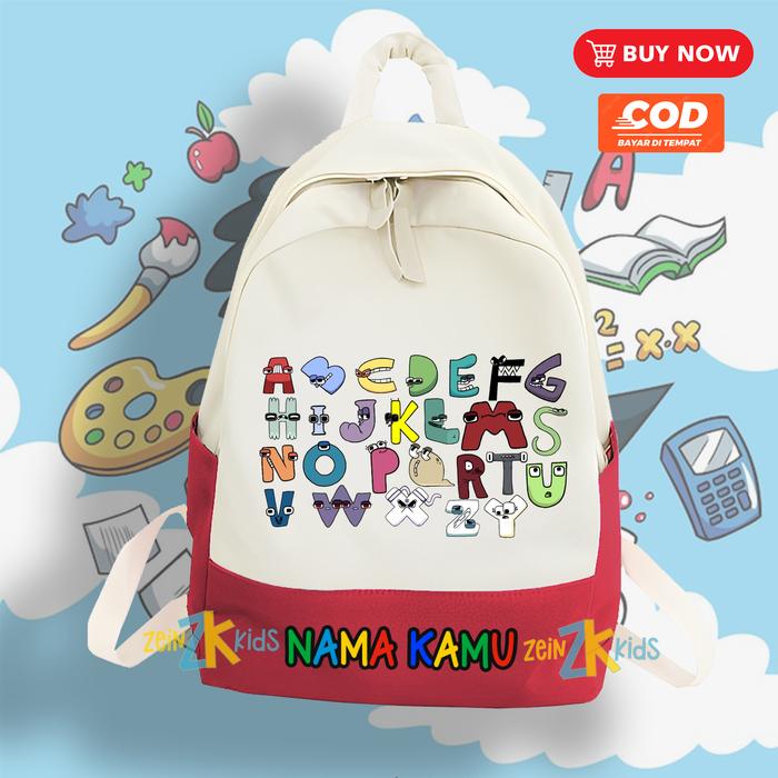 Gambar Tas Anak PAUD TK Ransel Anak Alphabet Lore / TAs Anak TK Alphabet - MARUN dari ZeinKids undefined Tokopedia