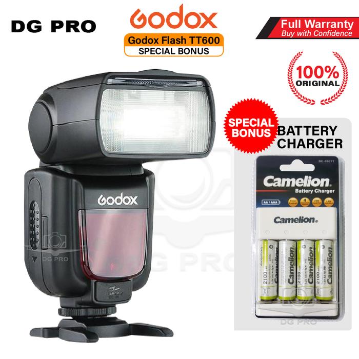 Gambar Godox Thinklite Camera Flash TT 600 TT600 Universal - TT600 ONLY, TANPA BAT CHARG dari DG PRO KAMERA undefined Tokopedia