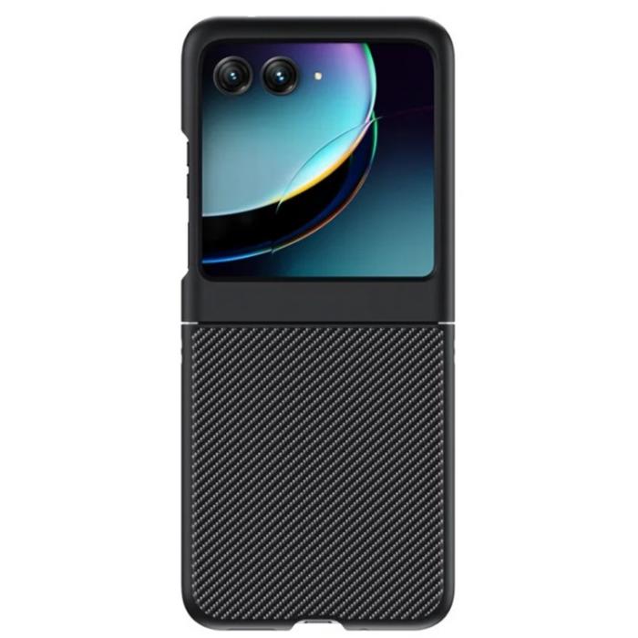Gambar Motorola Razr 40 Ultra Premium Carbon Fiber Leather Hard Cover - Hitam dari AndroidShop undefined Tokopedia