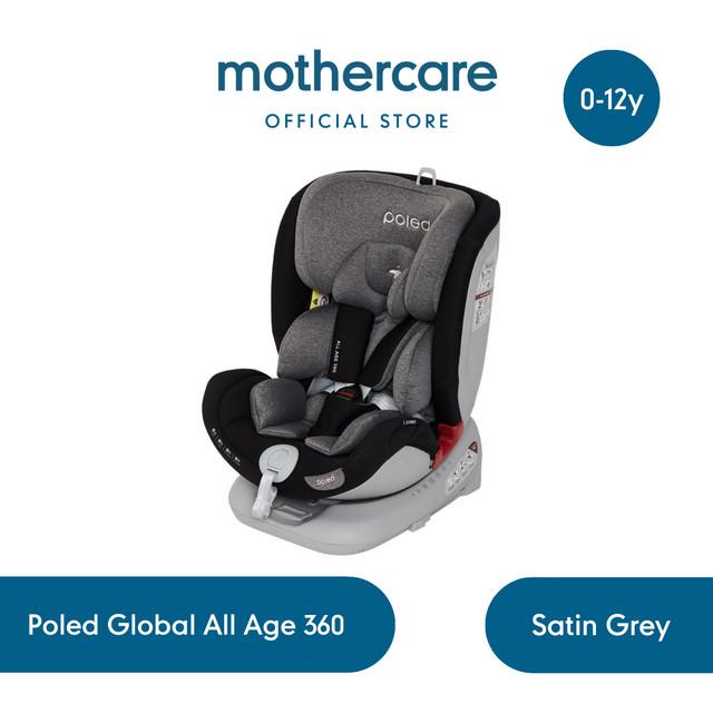 Gambar Poled Global All Age 360 Phantom Black - Car Seat Anak - Satin Grey dari Mothercare Indonesia undefined Tokopedia
