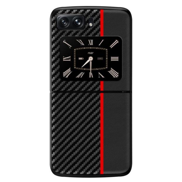 Gambar Motorola Razr 40 Ultra Premium Carbon Fiber Leather Hard Cover - Merah dari AndroidShop undefined Tokopedia