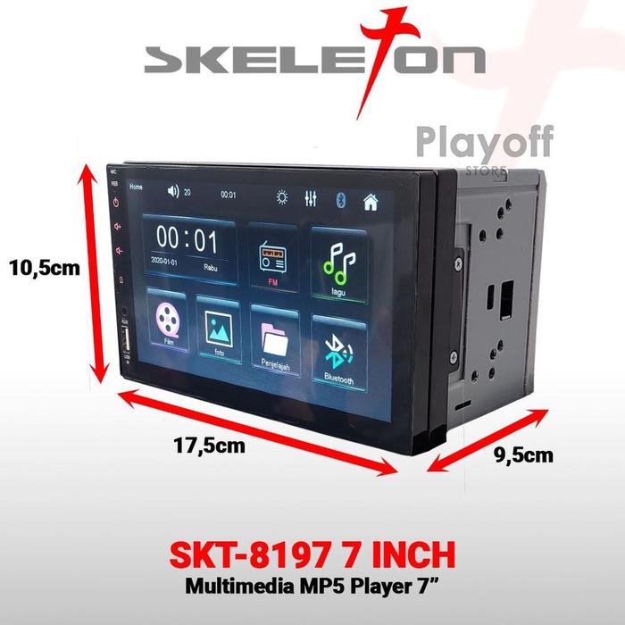 Gambar New Tape Mobil Double Din MP5 SKELETON Head Unit Body Panjang Pendek - BODY MEDIUM dari zona112 undefined Tokopedia
