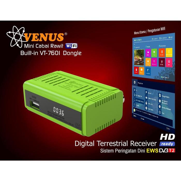 Gambar New Set Top Box Tv Digital Venus Cabai Rawit Mini Built In Dongle Wifi - HIJAU WIFI, STB ONLY dari bajilabahisa56 undefined Tokopedia