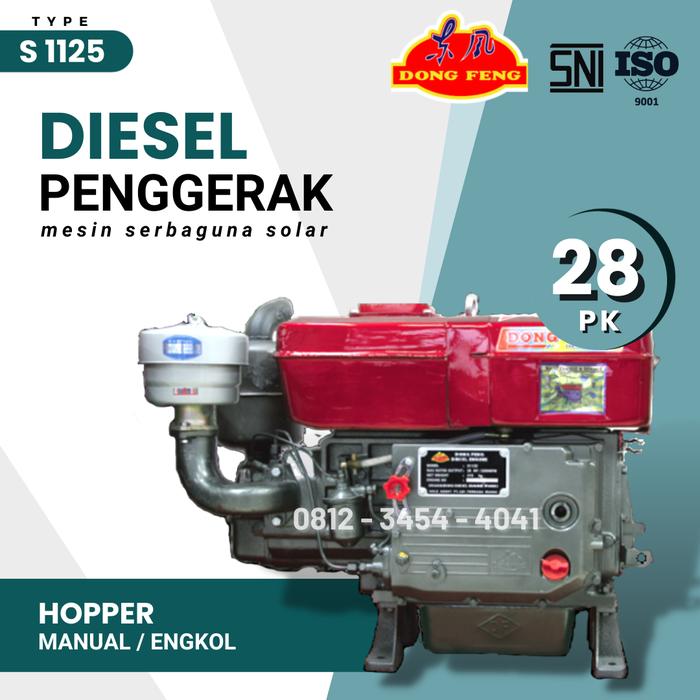 Gambar 28 PK Dongfeng Mesin Diesel S1125 S 1125 Dong Feng 30pk - HOPPER 28 PK dari Engineering Machine undefined Tokopedia