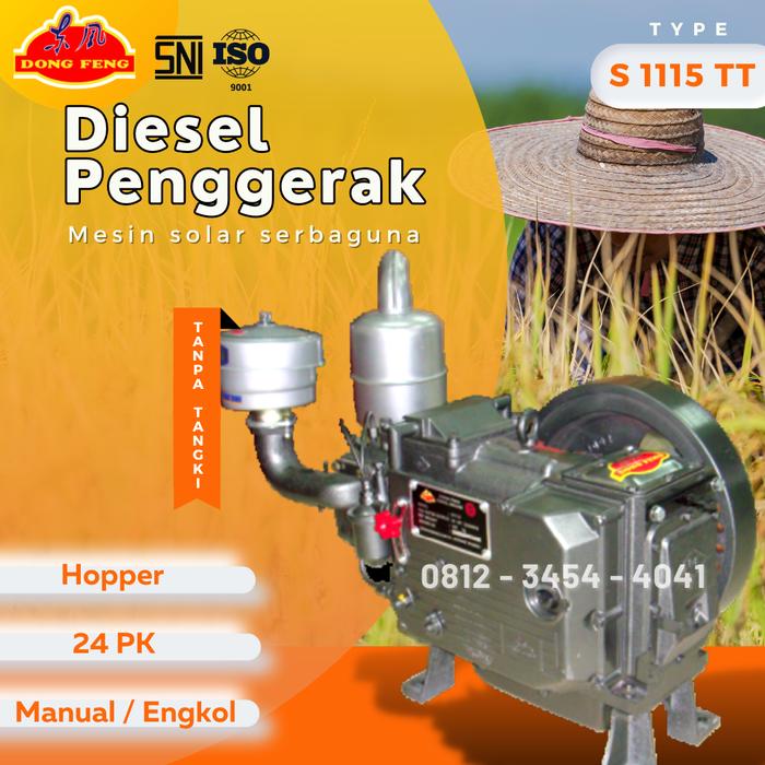 Gambar Mesin Dongfeng Diesel 24 Pk S 1115 DONG FENG 24hp - TANPA TANGKI dari Engineering Machine undefined Tokopedia