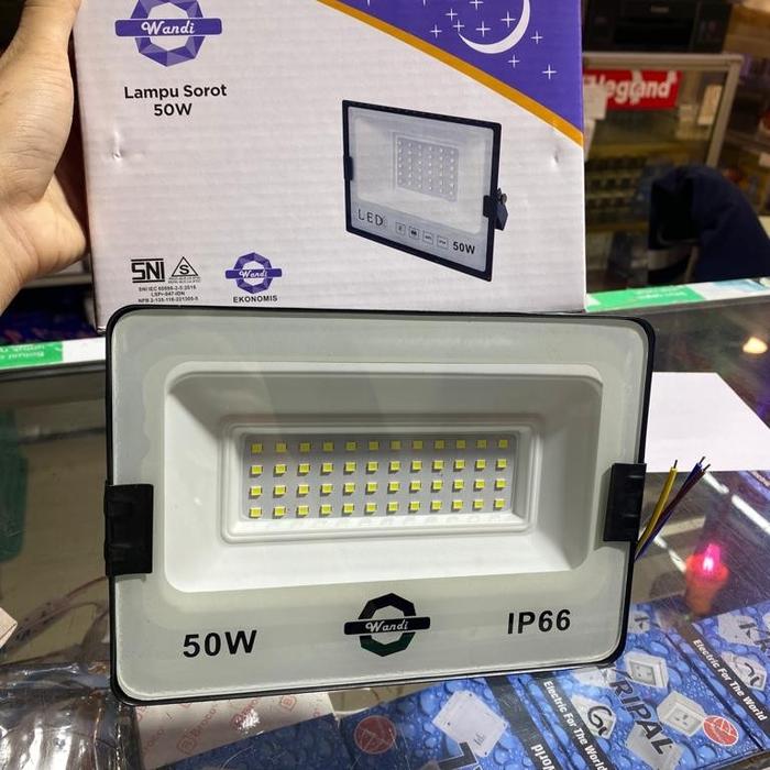 Gambar Lampu Sorot Led 50 Watt 50 W 50 Wat Lampu Tembak Lampu Jalan Led 50W - JKLINK Putih dari Brilliant LED LTC undefined Tokopedia