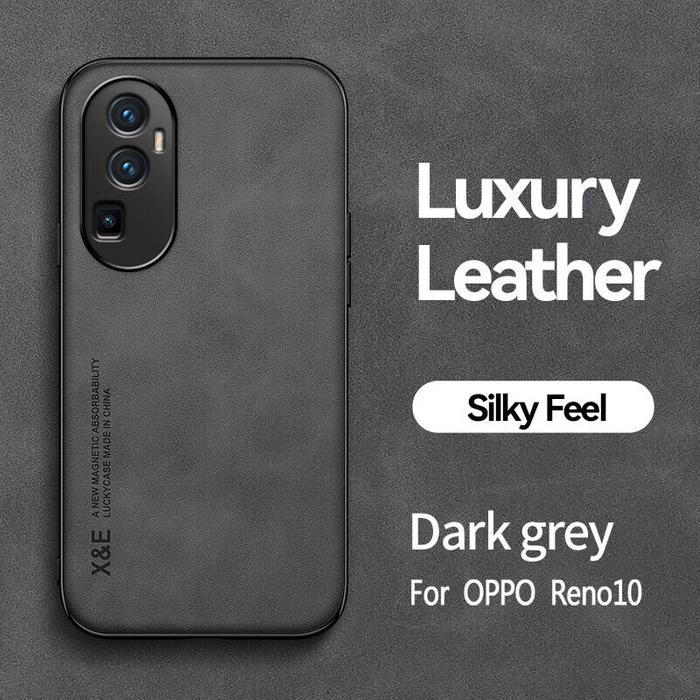Gambar Case Oppo Reno10 Pro+ / Reno 10 Pro Plus 5G Leather Magnetic Suede Cas - Hitam dari ArmiTech undefined Tokopedia