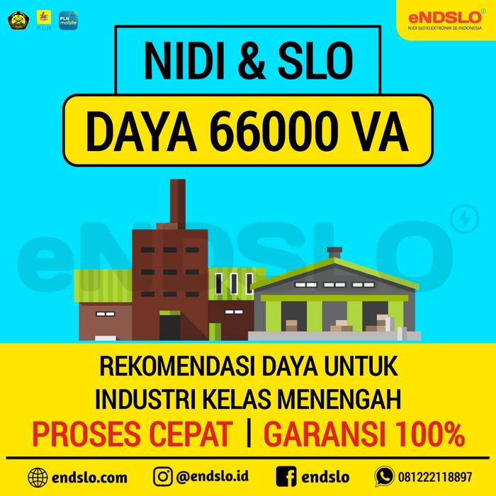 Gambar NIDI SLO SATU PAKET - REKOMENDASI DAYA UNTUK INDUSTRI KELAS MENENGAH - DAYA 66000 dari Endslo undefined Tokopedia