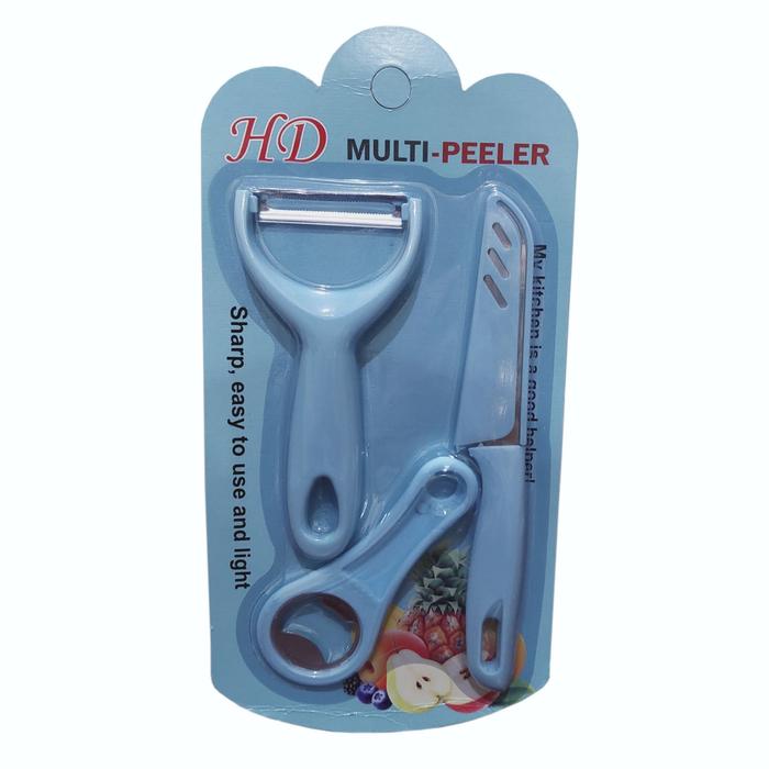 Gambar Multi Peeler Set Pisau Parutan Sayur Penjepit Panci Pembuka Botol 0977 - 00648 3in1 dari Value of Money undefined Tokopedia