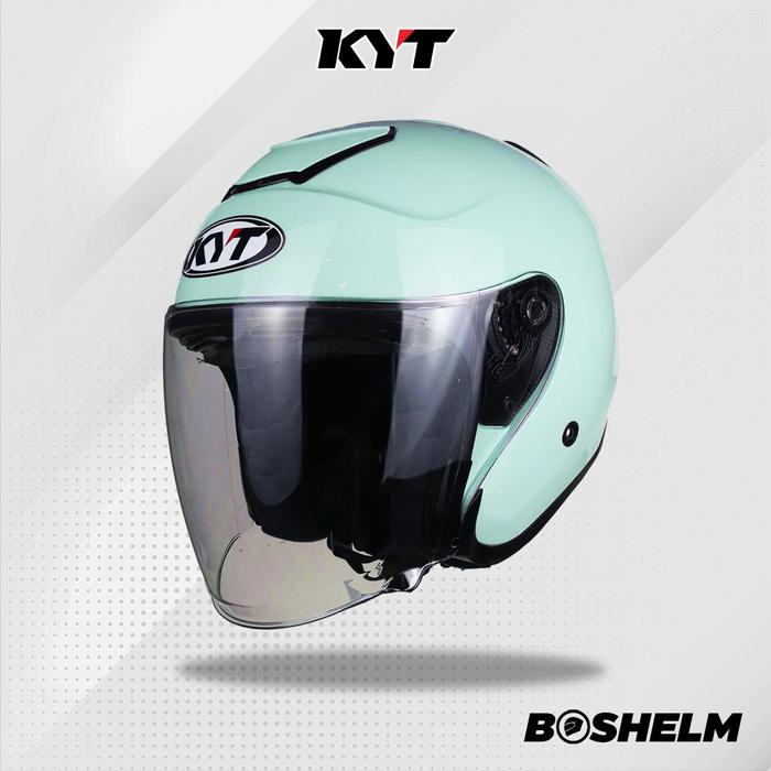 Gambar Helm KYT Kyoto Solid SAGE GREEN GLOSSY Helm Half Face SNI - STANDARD, XL dari BOSHELM undefined Tokopedia