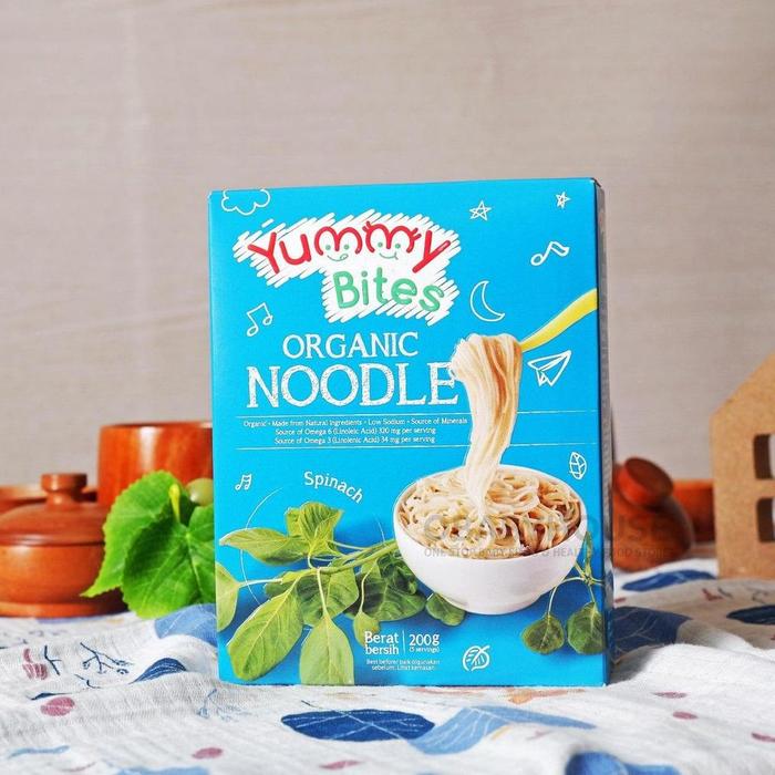 Gambar Yummy Bites Organic Noodle / Mie Bayi Organik / Mpasi / Mie Bayi Mpasi - Spinach dari avrilla7mall undefined Tokopedia