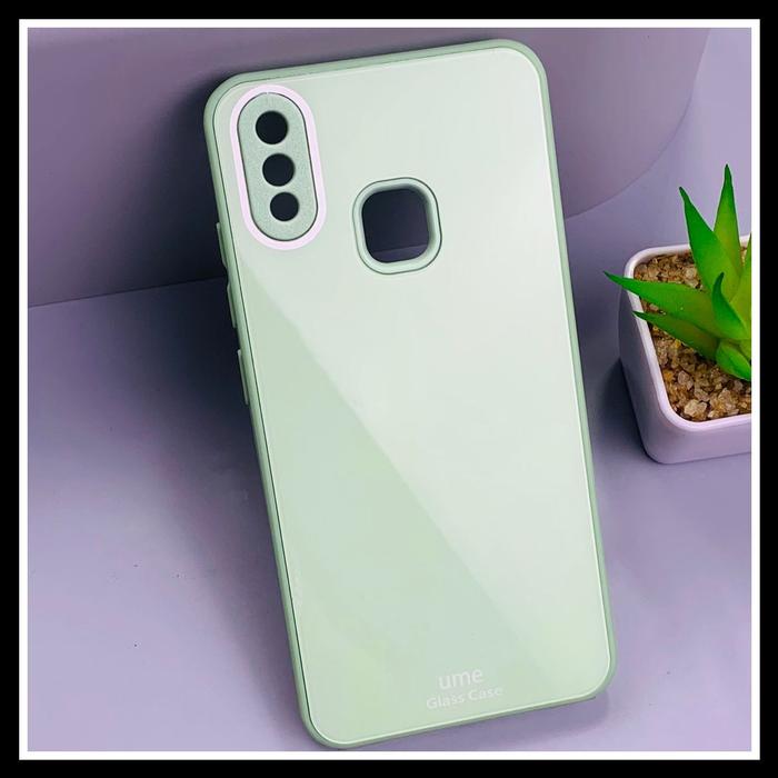Vivo Y91 Y91i Y93 /Y95 (F) Crystal Glass Original Hard Case Casing  HIJAU VIVO Y91 (F)