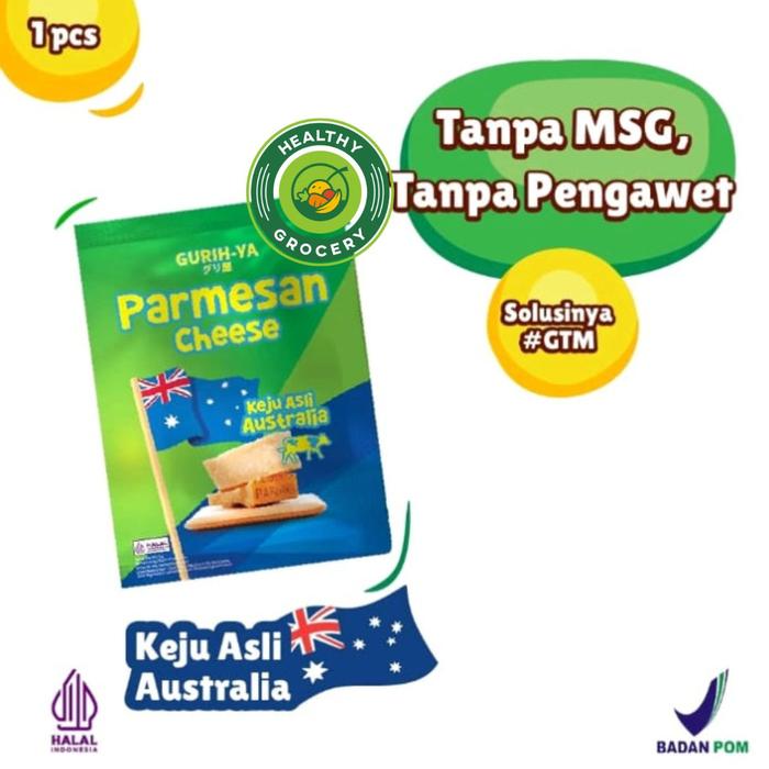 Gambar Gurih-Ya Parmesan Cheese / Cheddar Cheese / Romano Cheese 5gr Sachet - PARMESAN CHEESE dari Healthy Grocery undefined Tokopedia