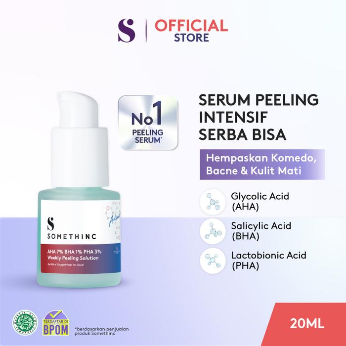 Gambar SOMETHINC AHA 7%, BHA 1%, PHA 3% Weekly Peeling Solution dari Somethinc undefined Tokopedia