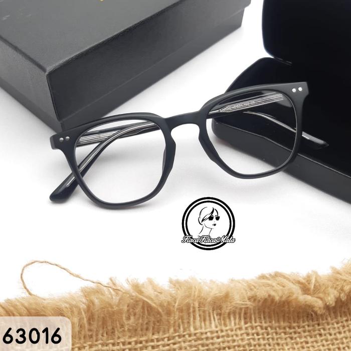 Gambar Kacamata minus baca kotak korea SS tipis lensa antiradiasi kkc - black doff, frame saja dari kacakacamata undefined Tokopedia