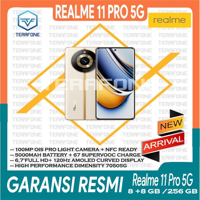Gambar REALME 11 PRO 5G RAM 8/256 GB GARANSI RESMI TERMURAH - SUNRISE BEIGE dari TERAFONE undefined Tokopedia
