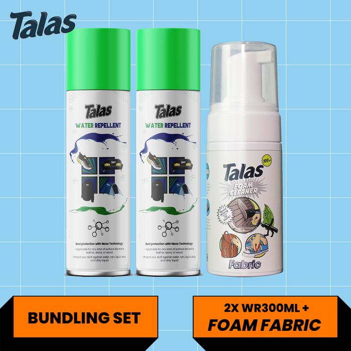 Gambar Talas Paket Double Water Repellent + Foam Pembersih Sepatu - Fabric, 50 mL dari Talas Indonesia_NEW undefined Tokopedia