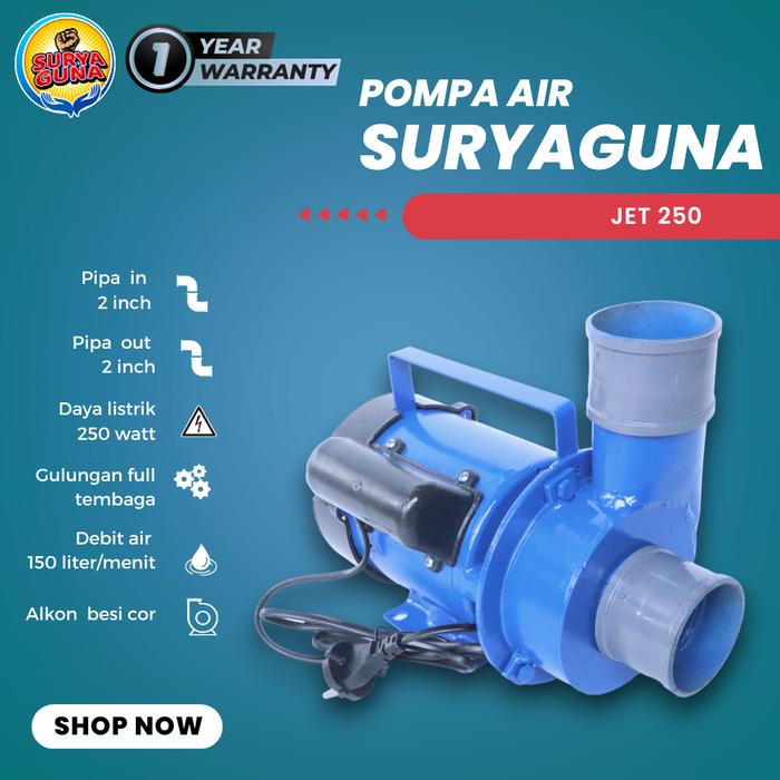 Gambar JUAL POMPA AIR MODIFIKASI JET 250 PIPA 2 DIM POMPA AIR PENDORONG - JET 250 dari Suryaguna Store undefined Tokopedia