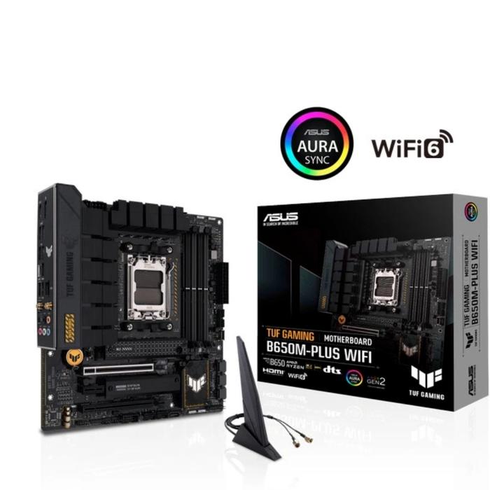 Gambar Motherboard ASUS TUF GAMING B650M PLUS WIFI DDR5 AM5 90MB1BF0-M0UAY0 dari Archie Tech Computer Bali undefined Tokopedia