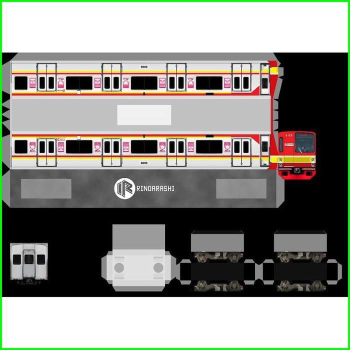 Gambar Lembaran Pola Papercraft Krl Skala 50 - krl tm 6000 dari rikeamalia undefined Tokopedia