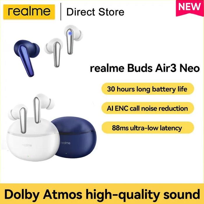 Jual realme Buds Air Neo Bluetooth Earphone 25dB Active Noise