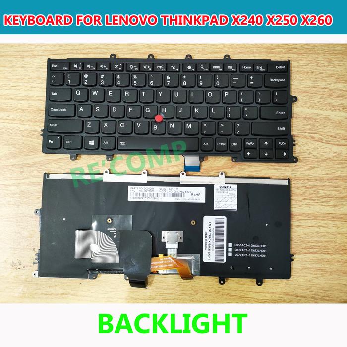 Gambar Keyboard Laptop Lenovo Thinkpad X240 X250 X260 X230S X270 - lampu dari Re'Comp undefined Tokopedia