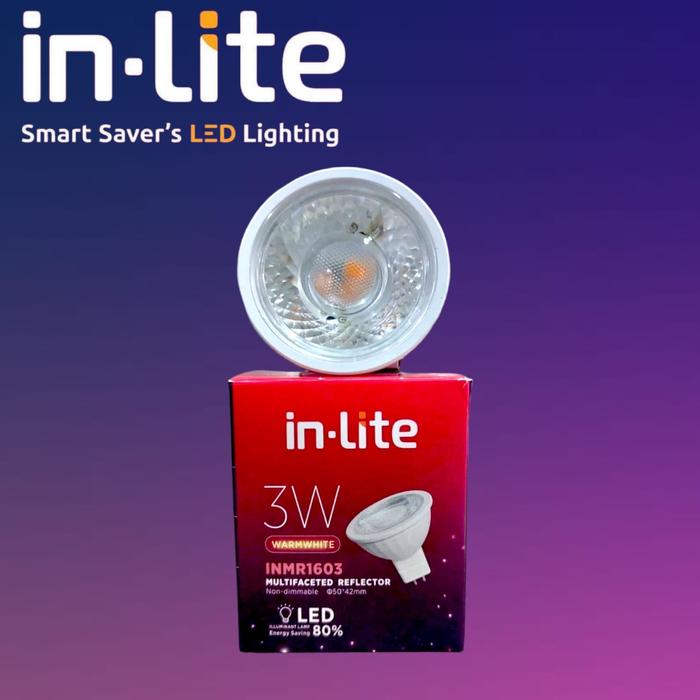 Gambar INLITE LAMPU MR16 3W / 5W / 7W IN-LITE INMR1603 PUTIH/KUNING - 3W-WW INLITE dari Jupaja999 undefined Tokopedia