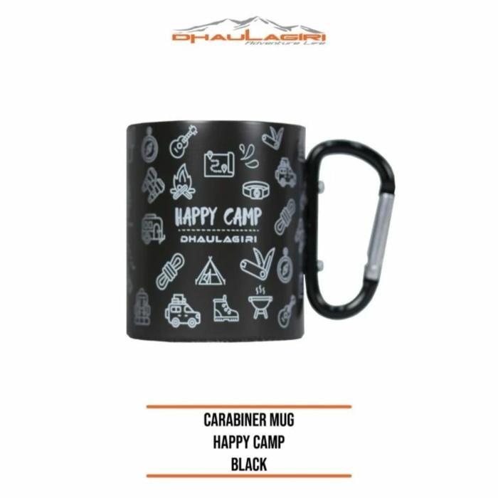 Gambar gelas mug carabiner dhaulagiri happy camp cangkir karabiner camping - Hitam dari Nyai Outdoor undefined Tokopedia