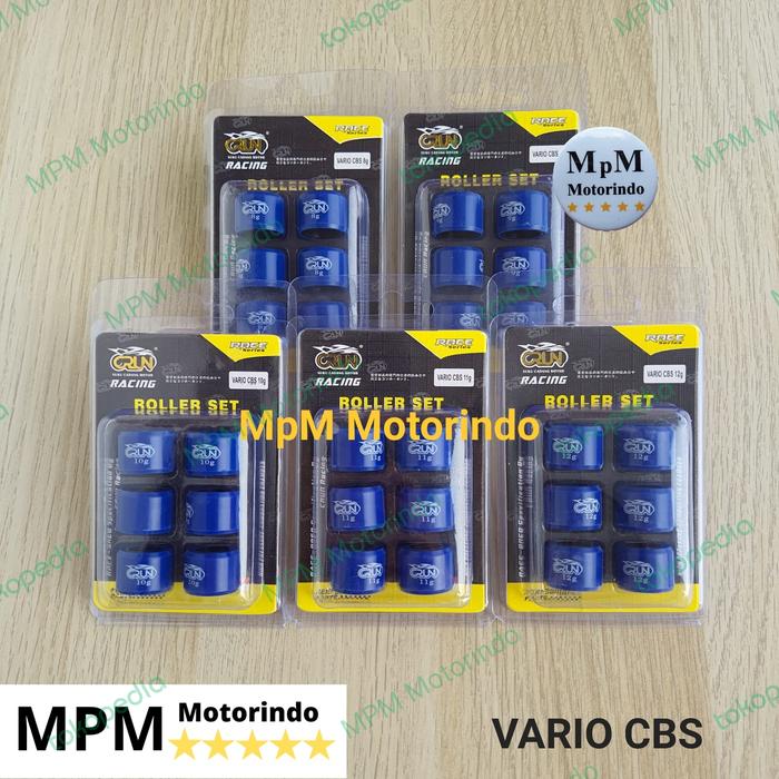 Gambar Roler Racing Vario Cbs/Vario 125/150/Pcx 8-9-10-11-12gram Roller Crun - 11gram dari MPM Motorindo Shop undefined Tokopedia