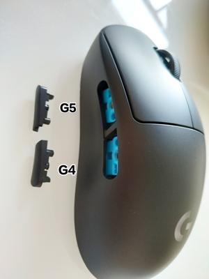 Gambar Part Logitech G PRO Wireless Hotswap Receiver Dongle PCB Shell Housing Kabel Scroll Wheel Baterai Cover Tombol Adapter Sparepart Komponen Mouse gaming - Button G4+G5 dari NVlogic undefined Tokopedia
