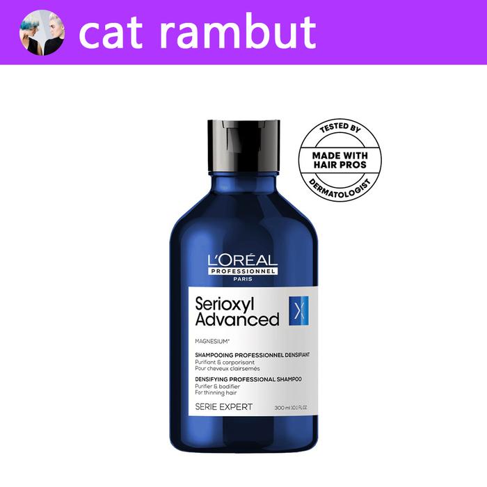 Gambar Loreal Serioxyl Shampoo Denser Thicker Serum Rambut Rontok Menipis - Shampoo 300 dari CatRambut undefined Tokopedia