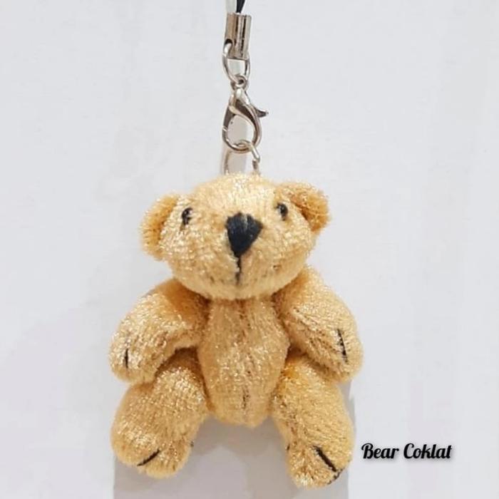 Gambar Boneka Accesories Gantungan Hp Animal - Bear Coklat dari Cloverever29 undefined Tokopedia