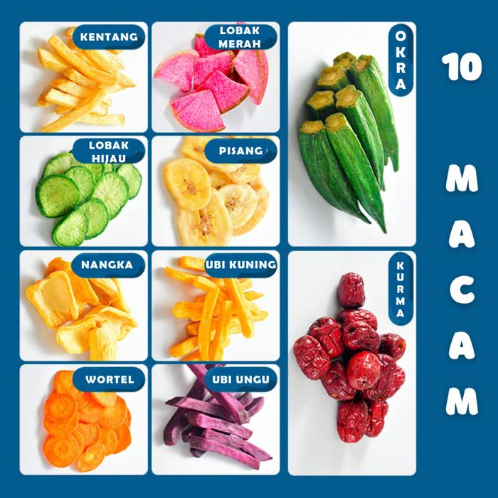 Gambar Snack Keripik Sayur Buah Kering Crunchy Veggetable Snack Sehat - Mix sayur, 500gr dari Sanimart_NEW undefined Tokopedia