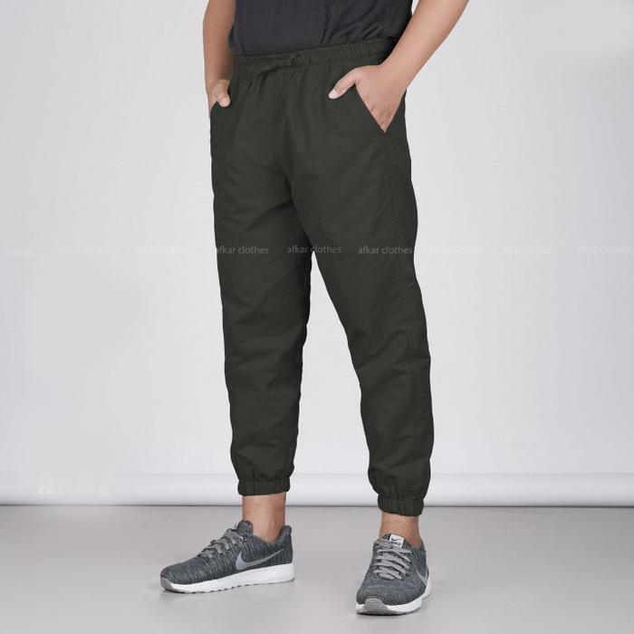 Gambar Celana Jogger Pria Training Joger Bahan Katun JGR Ukuran M-5XL Jumbo - ARMY, M dari Rasaki Cloth undefined Tokopedia