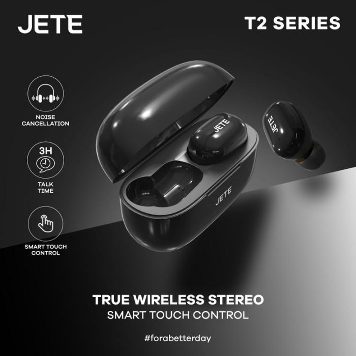 Gambar JETE TWS T2 Headset Bluetooth 5.1 - Original Garansi Resmi - Black dari EAONLINE undefined Tokopedia