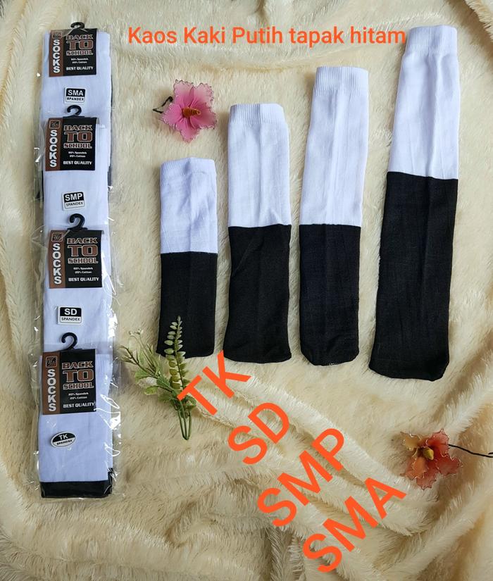 Gambar (Grosir) Kaos Kaki SD SMP SMA Lusinan - Hitam Putih, SMA dari Ayoo_Shob undefined Tokopedia