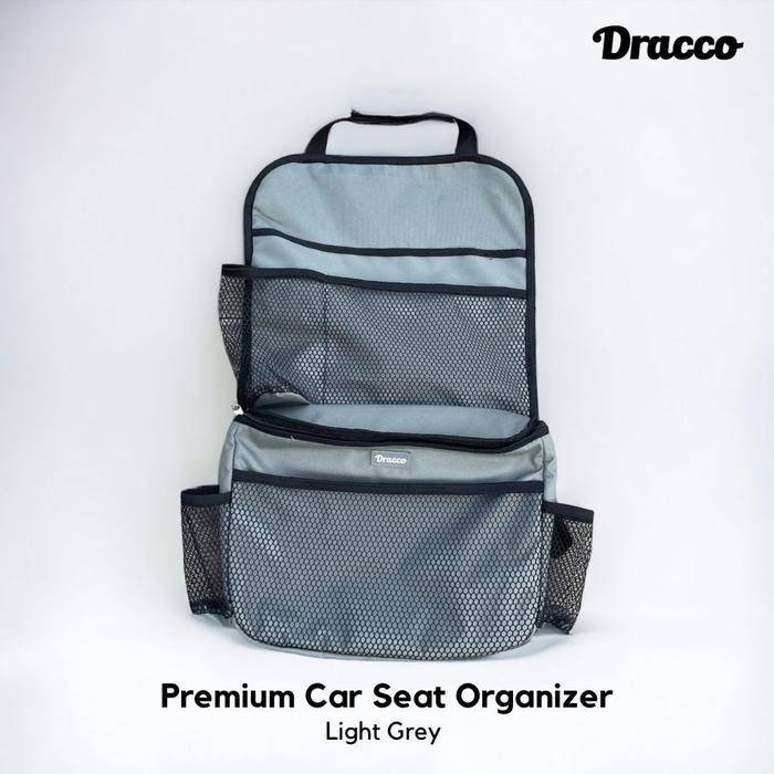 Gambar car seat organizer premium tas mobil multifungsi selempang dracco - light grey dari Dracco Indonesia undefined Tokopedia