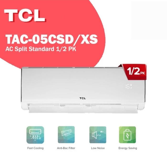 Gambar AC TCL 0.5PK STANDAR TAC-05CSD/XS / TAC05CSD/XS / 05CSD XS +PASANG - UNIT ONLY dari FINO ELECTRONIK undefined Tokopedia