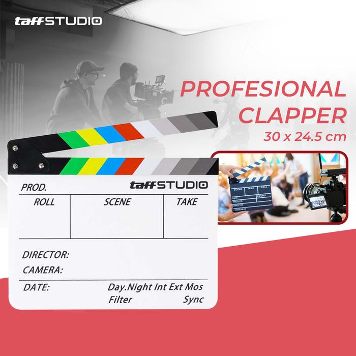 Gambar Profesional Clapper Board Colorful Acrylic - TS-3EL - PUTIH TS-3EL dari @EPIKO STORE undefined Tokopedia