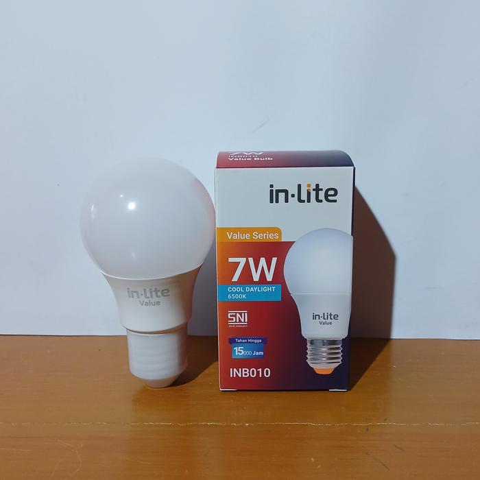 Gambar Lampu led bulb value INB010 inlite 7Watt - Putih dari Cahaya putra electric undefined Tokopedia