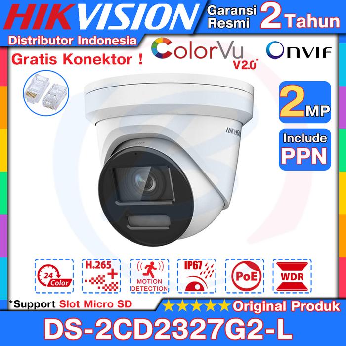 Gambar Ipcam 8mp Colorvu Hikvision DS-2CD2387G2-L Indoor Support Poe Onvif - 2MP dari BASIC CCTV undefined Tokopedia