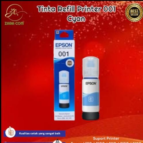 Gambar TINTA REFFIL PRINTER 001 PREMIUM VARIAN WARNA - Biru dari zara com undefined Tokopedia